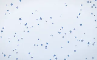 Denim Day Stars II — light blue and white celestial background, variation II