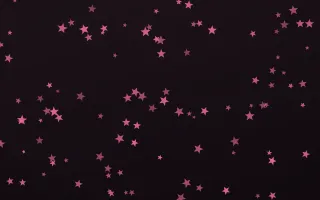 Flamingo Noir Stars — dark pink and black celestial background