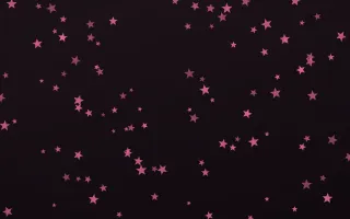Flamingo Noir Stars II — dark pink and black celestial background, variation II