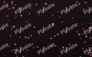 Flamingo Noir Stars III — dark pink and black celestial background, variation III
