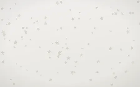 Fogline Stars — light grey, orange and white celestial background