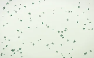 Forest Cream Stars — light green and white celestial background