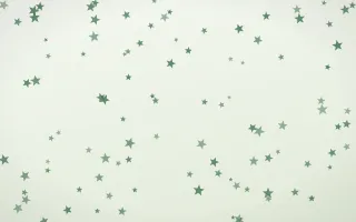 Forest Cream Stars II — light green and white celestial background, variation II