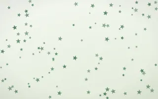 Forest Cream Stars III — light green and white celestial background, variation III