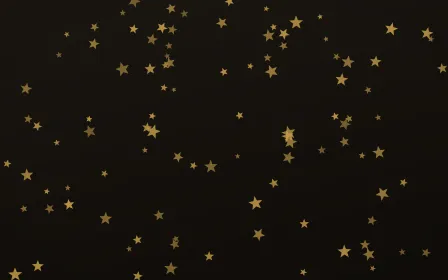 Golden Noir Stars — dark gold, yellow and black celestial background