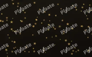 Golden Noir Stars III — dark gold, yellow and black celestial background, variation III