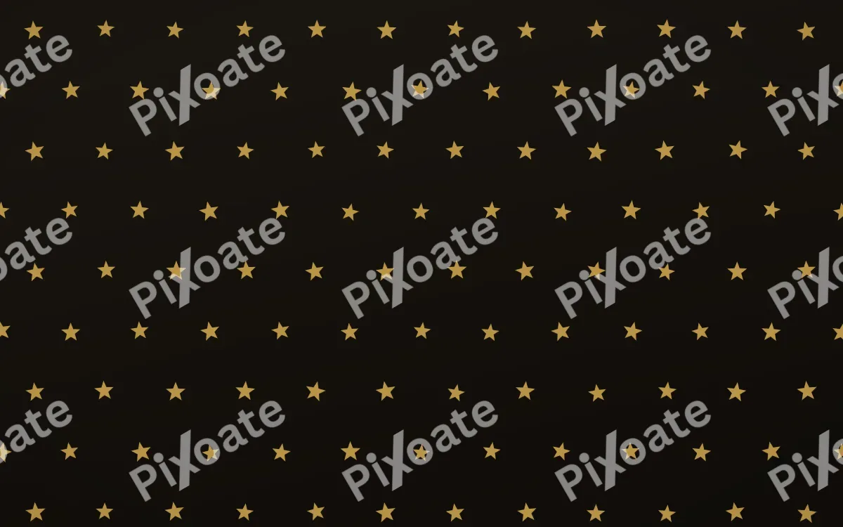 Golden Noir Stars Tiled — dark gold, yellow and black celestial background