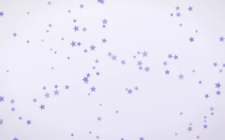 Lilac Frost Stars — light blue and white celestial background