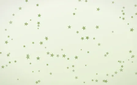 Matcha Latte Stars — light green and white celestial background