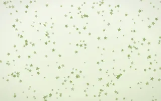 Matcha Latte Stars Dense — light green and white celestial background