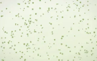 Matcha Latte Stars Dense III — light green and white celestial background, variation III