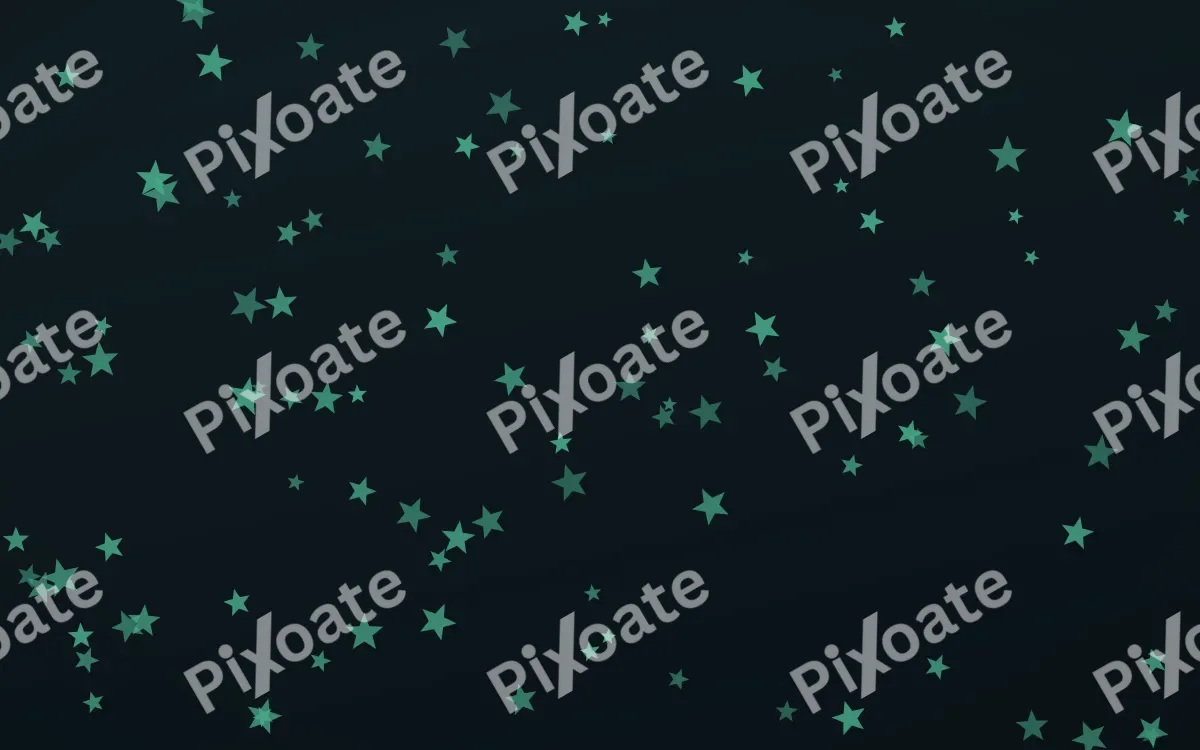 Midnight Garden Stars — dark green and black celestial background