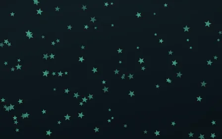 Midnight Garden Stars — dark green and black celestial background