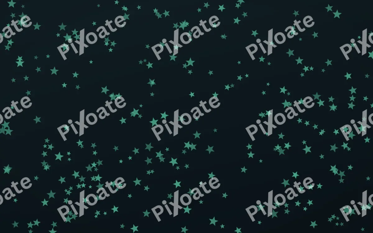 Midnight Garden Stars Dense — dark green and black celestial background