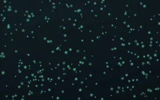 Midnight Garden Stars Dense — dark green and black celestial background