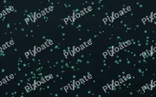 Midnight Garden Stars Dense — dark green and black celestial background