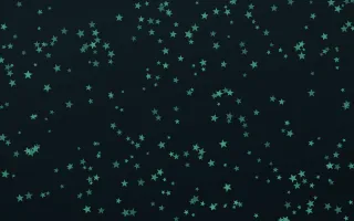 Midnight Garden Stars Dense II — dark green and black celestial background, variation II