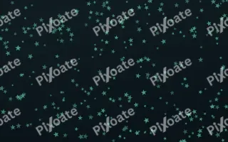 Midnight Garden Stars Dense II — dark green and black celestial background, variation II