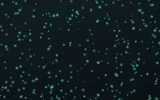 Midnight Garden Stars Dense III — dark green and black celestial background, variation III
