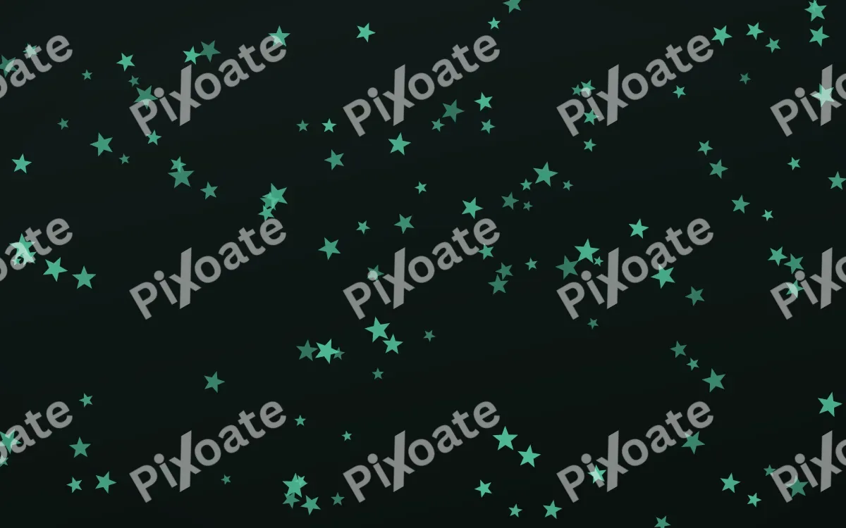 Mint Noir Stars — dark green and black celestial background