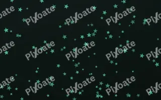 Mint Noir Stars II — dark green and black celestial background, variation II
