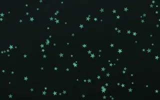 Mint Noir Stars III — dark green and black celestial background, variation III