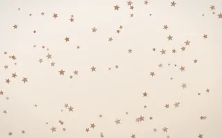 Mocha Milk Stars III — light orange and white celestial background, variation III