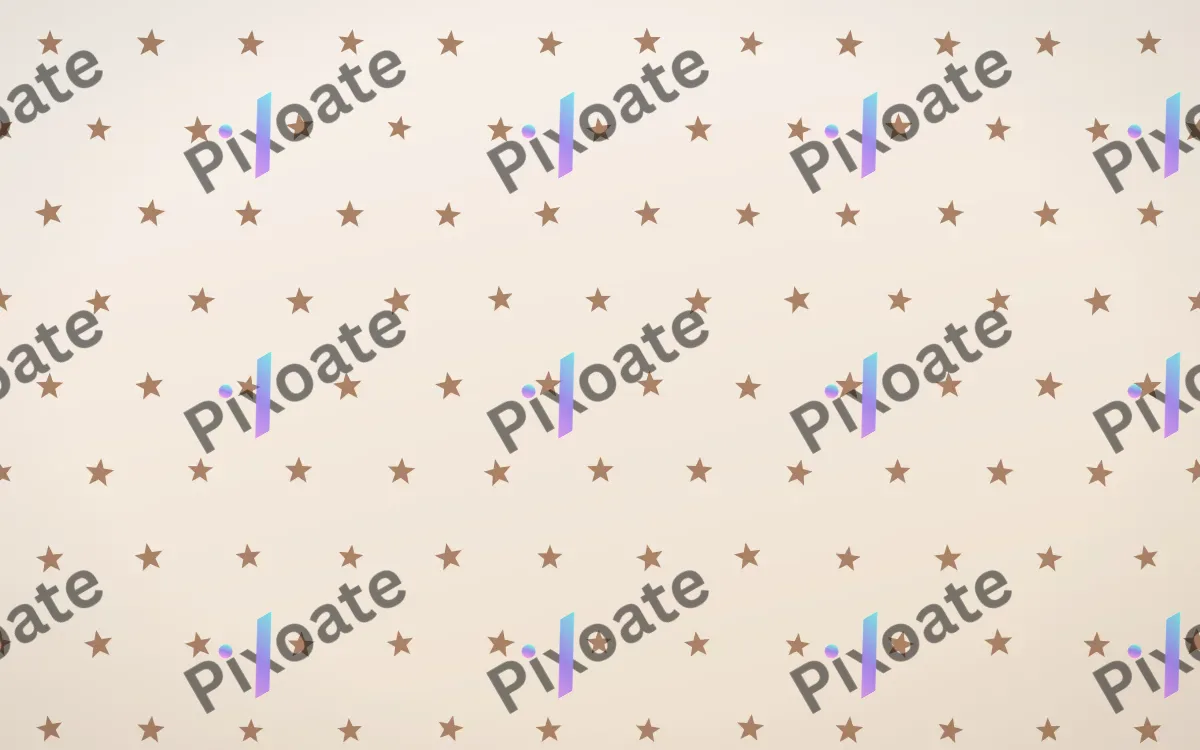 Mocha Milk Stars Tiled — light orange and white celestial background
