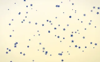 Navy Cream Stars — light blue and white celestial background