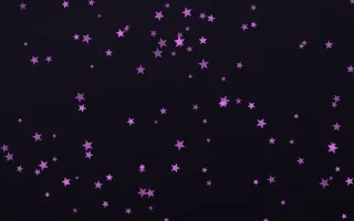 Neon Noir Stars II — dark purple, teal and black celestial background, variation II