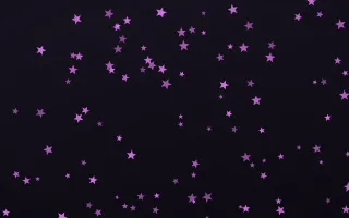 Neon Noir Stars III — dark purple, teal and black celestial background, variation III