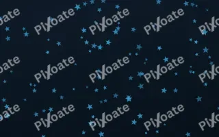 Ocean Ink Stars II — dark blue celestial background, variation II