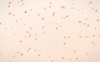 Peach Fuzz Stars — light orange and white celestial background