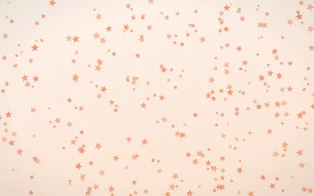 Peach Fuzz Stars Dense — light orange and white celestial background
