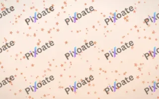Peach Fuzz Stars Dense III — light orange and white celestial background, variation III