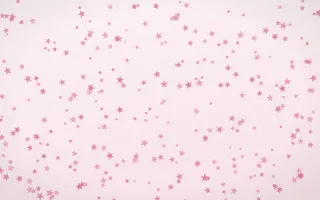 Rosewater Stars Dense — light pink and white celestial background