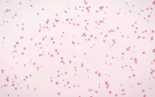 Rosewater Stars Dense II — light pink and white celestial background, variation II