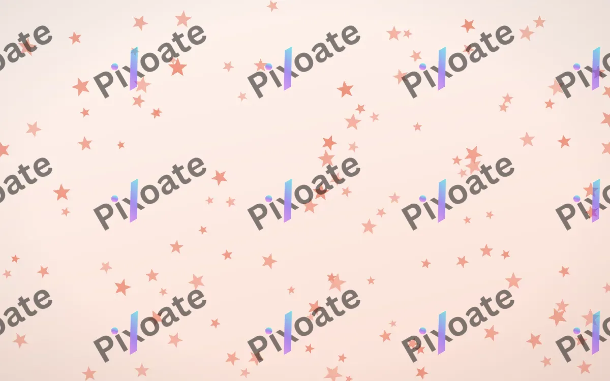 Sorbet Stars — light red, orange and white celestial background