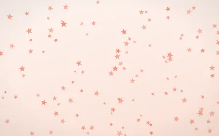 Sorbet Stars — light red, orange and white celestial background