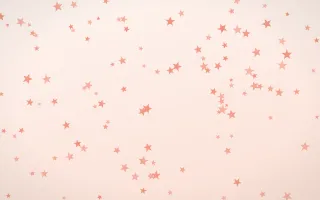 Sorbet Stars II — light red, orange and white celestial background, variation II
