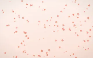 Sorbet Stars III — light red, orange and white celestial background, variation III