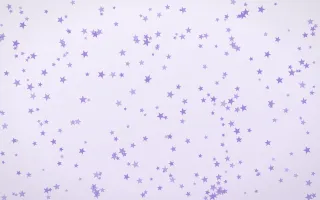 Wisteria Stars Dense II — light purple and white celestial background, variation II