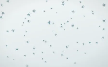 Coastal Fog Suns — light blue and white celestial background