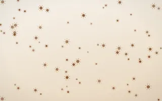 Cocoa Suns — light brown, orange and white celestial background