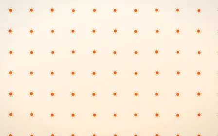 Coral Suns — light orange and white celestial background