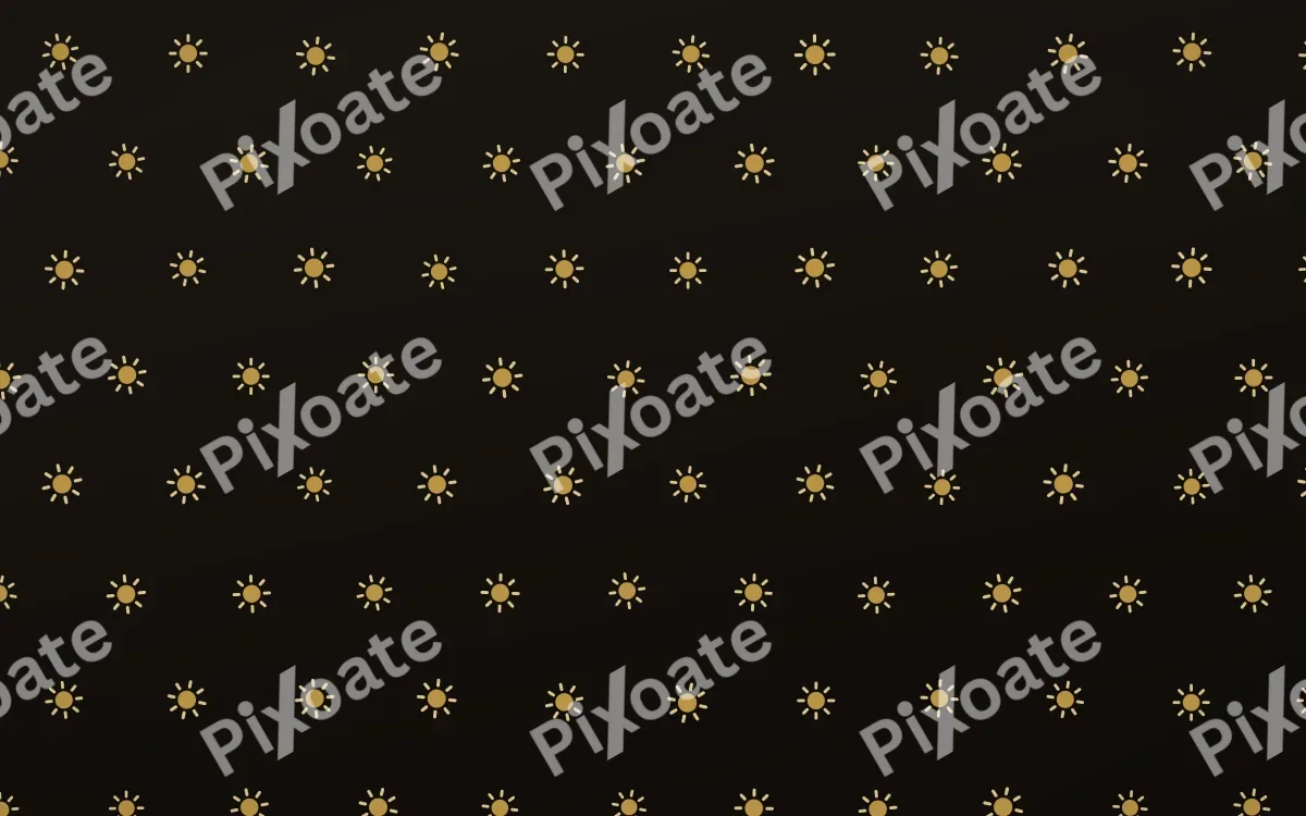 Golden Noir Suns Tiled — dark gold, yellow and black celestial background