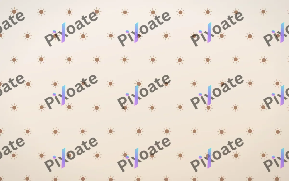 Mocha Milk Suns Tiled — light orange and white celestial background