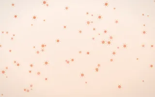 Peach Fuzz Suns II — light orange and white celestial background, variation II