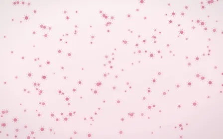 Rosewater Suns Dense — light pink and white celestial background