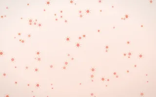 Sorbet Suns III — light red, orange and white celestial background, variation III